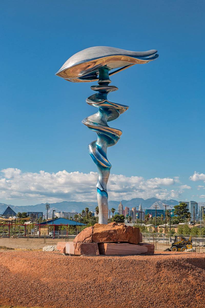 Mesmerizing Metal Landmark Sculpture Dream Machine