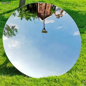 Disk Design Mirror Stainless Steel Sculpture for Lawn