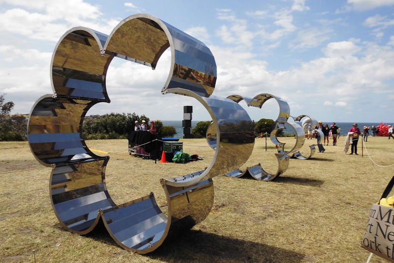 Flower Shaped Contemporary Stainless Steel Art Sculptures