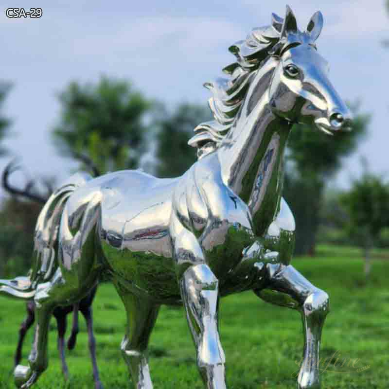 Modern Stainless Steel Horse Statue Stainless Steel Sculpture