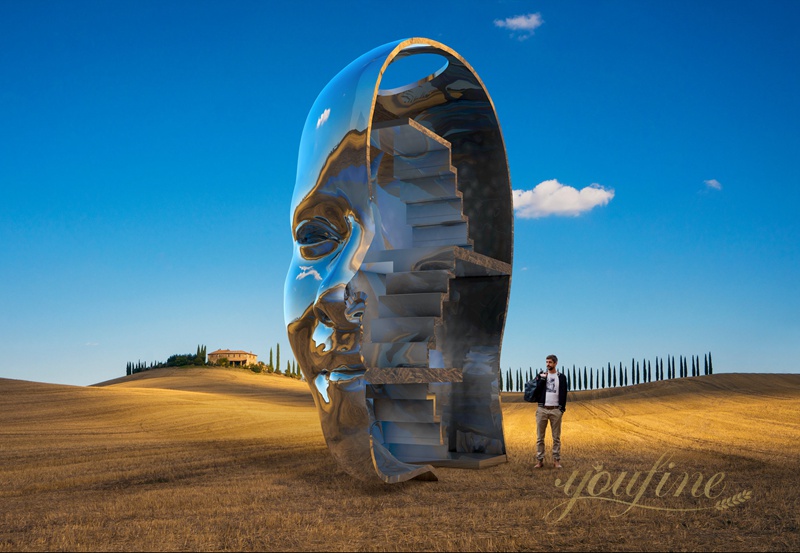 Modern Art Stainless Steel Circular Sculpture for Mall - Garden Metal Sculpture - 6