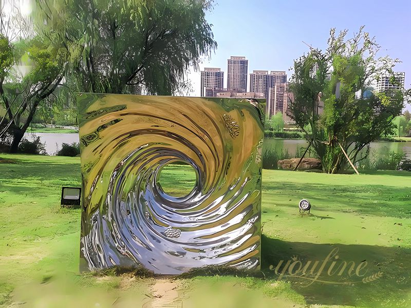 Stainless Steel Desire Whirlpool Modern Sculpture for Sale