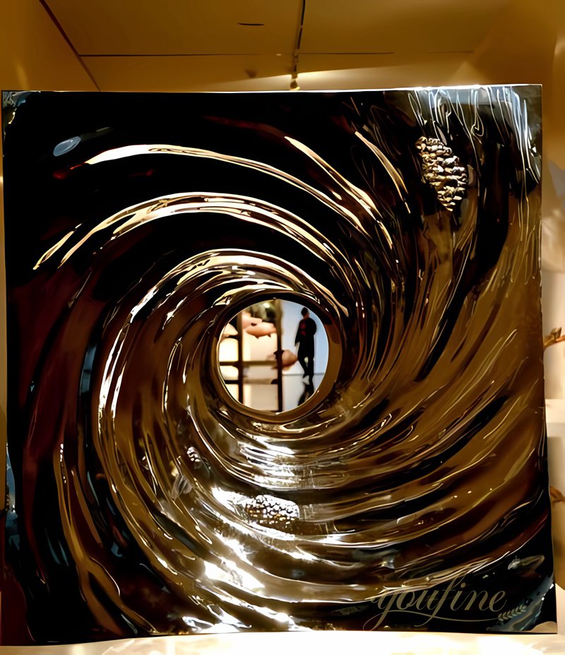 Stainless Steel Desire Whirlpool Modern Sculpture for Sale