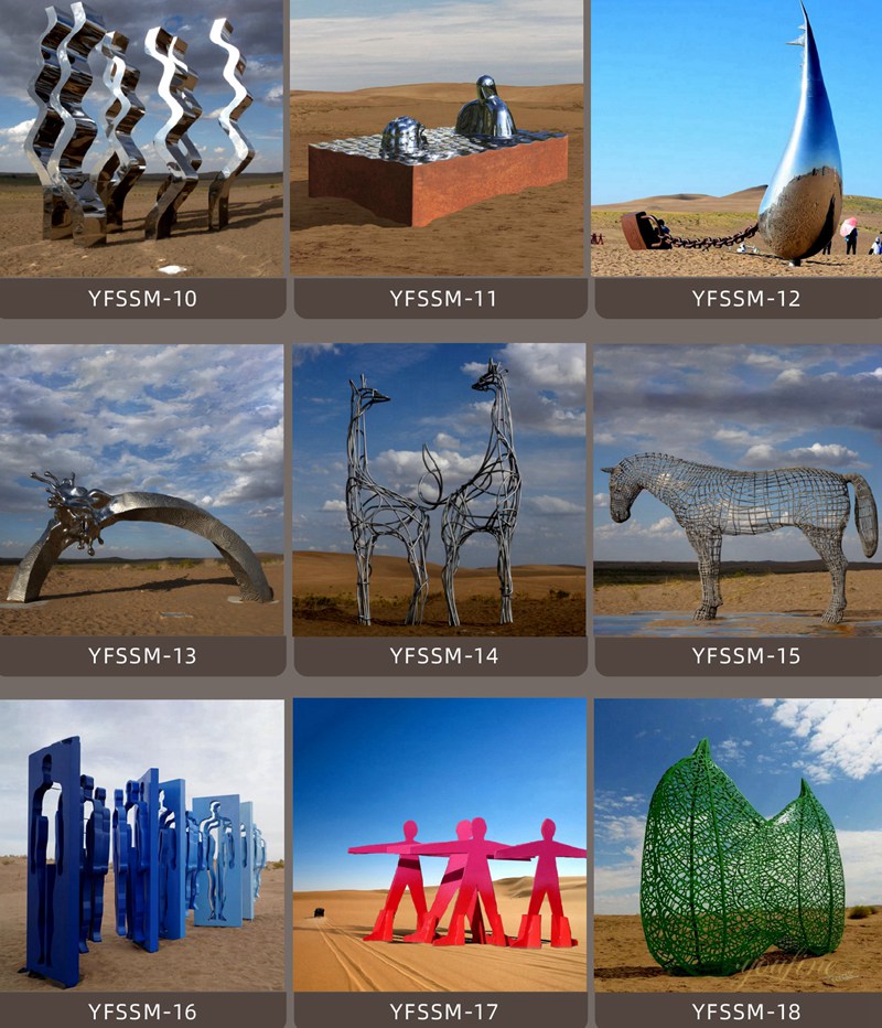 Modern Outdoor Stainless Steel Sculpture - Fine Art Fabrication