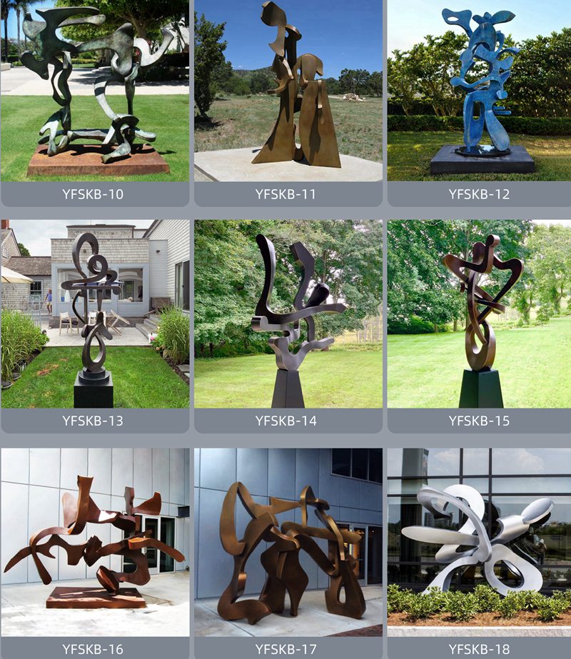 Modern Outdoor Stainless Steel Sculpture - Fine Art Fabrication