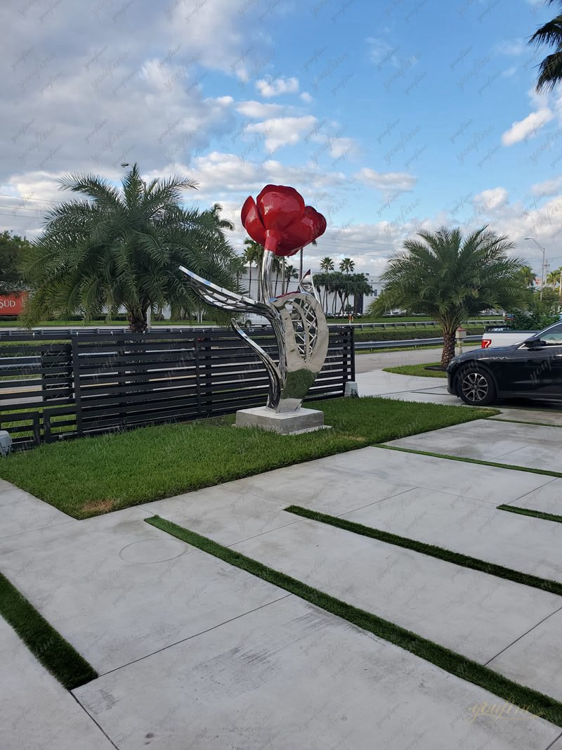 Modern Outdoor Stainless Steel Sculpture - youfine feedback 