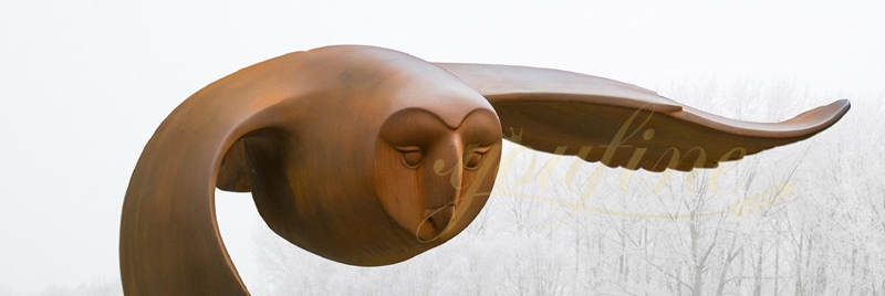 Outdoor Corten Steel Owl Sculpture for Garden for Sale CSS-782 - Abstract Corten Sculpture - 1