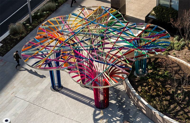 Stainless Steel Large Tree Sculpture Art Installation