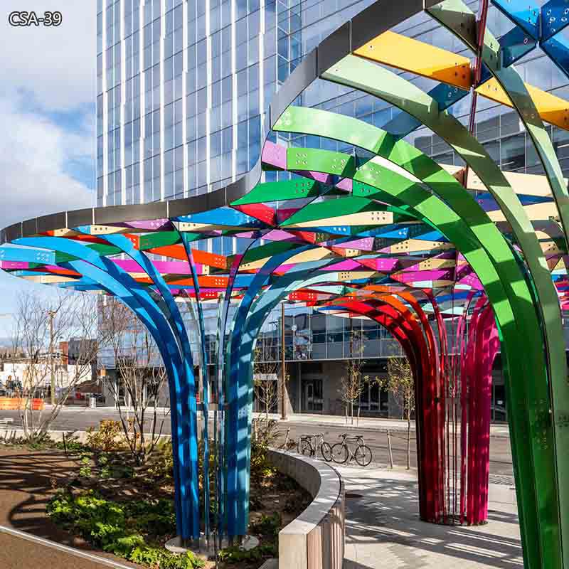 Stainless Steel Large Tree Sculpture Art Installation