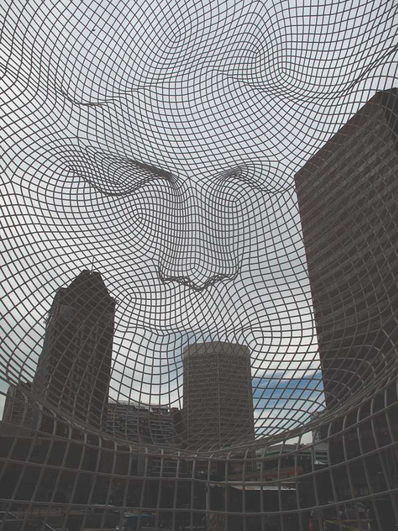 Wonderland Public Stainless Steel Wire Mesh Sculpture for Sale