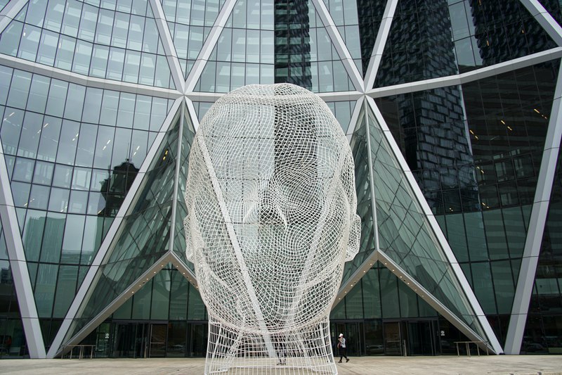 Wonderland Public Stainless Steel Wire Mesh Sculpture for Sale