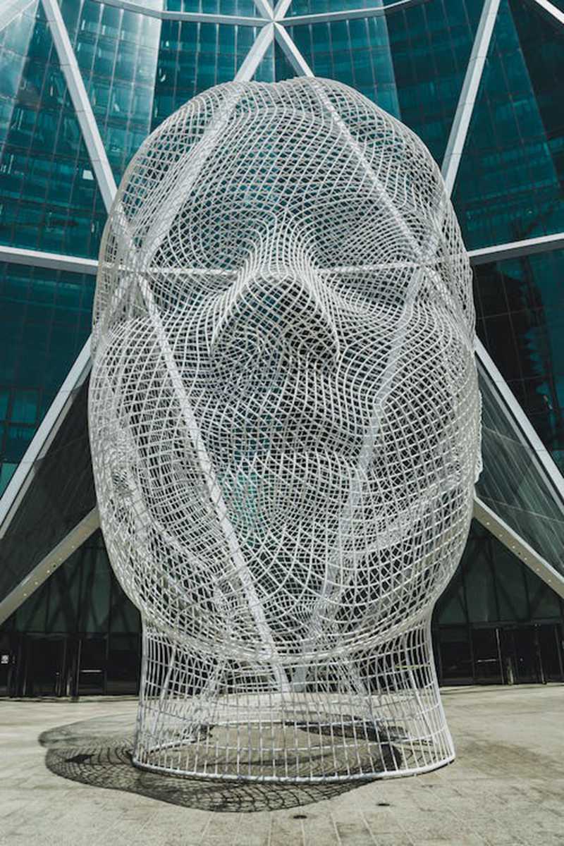 Wonderland Public Stainless Steel Wire Mesh Sculpture for Sale