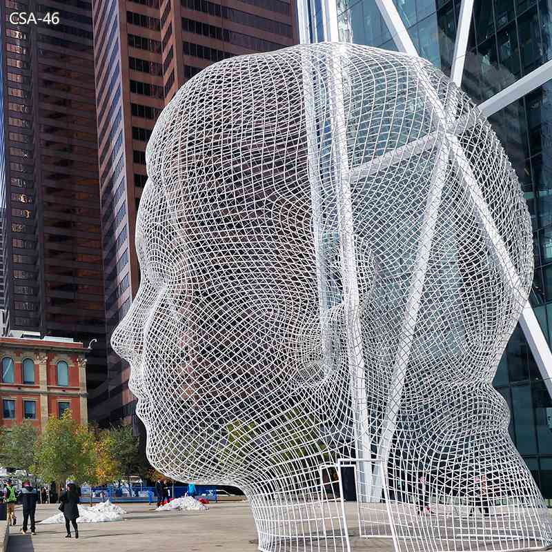 Wonderland Public Stainless Steel Wire Mesh Sculpture for Sale