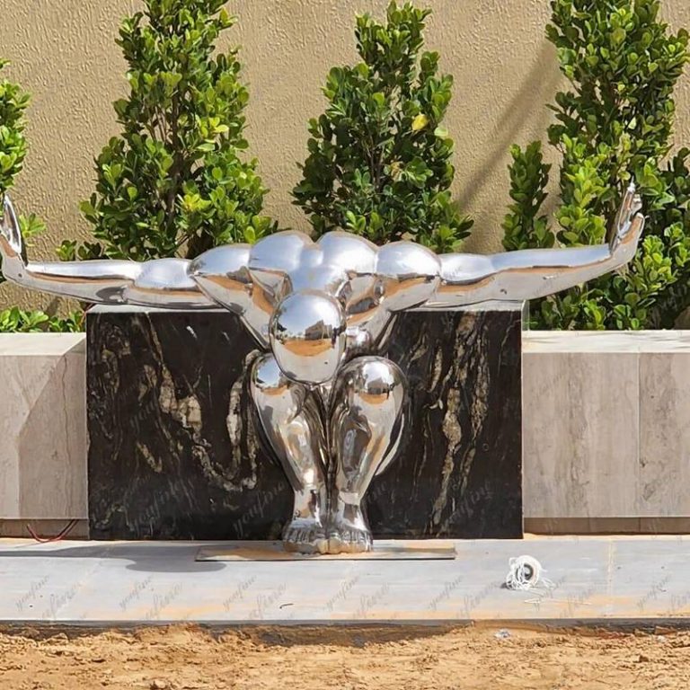 Customer feedback image showing a mirror stainless steel sculpture, image 2