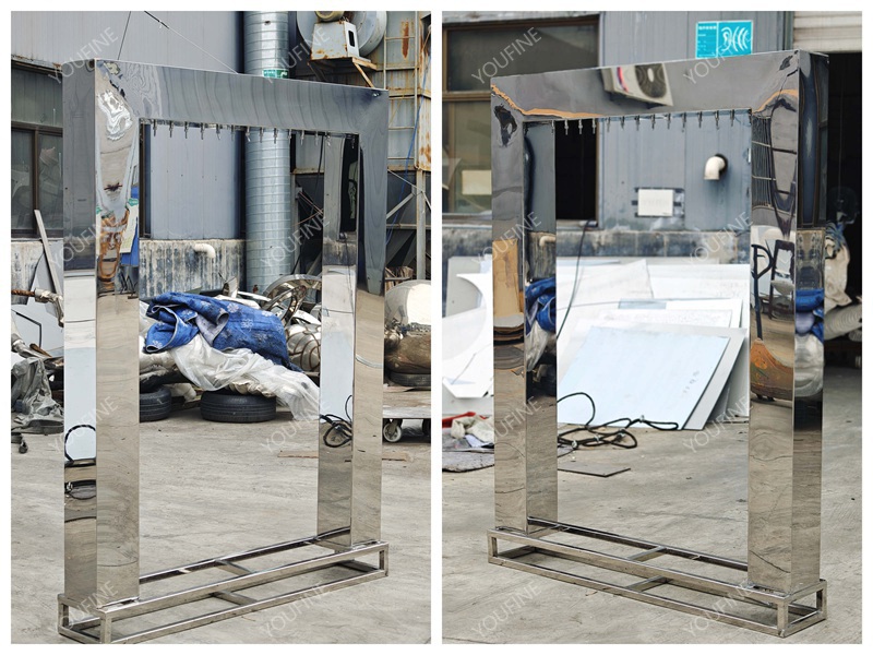 Modern Metal Water Fountains Outdoor Hotel Garden Decor for Sale CSS-251 - Abstract Water Sculpture - 4 metal stainless steel Water Fountains