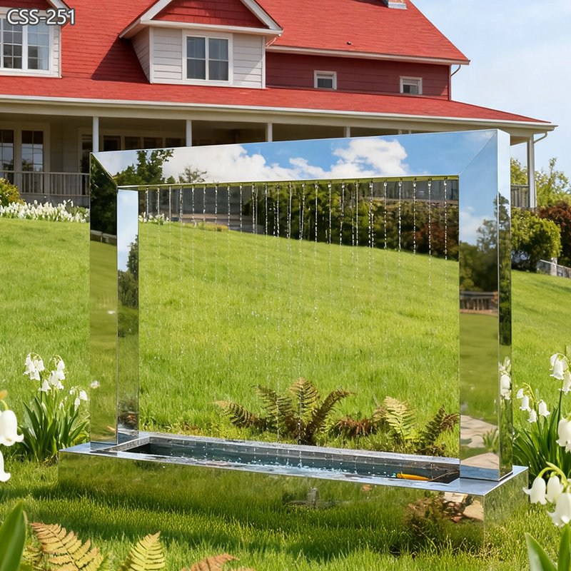 Modern Metal Water Fountains Outdoor Hotel Garden Decor for Sale CSS-251 - Abstract Water Sculpture - 2 metal stainless steel Water Fountains