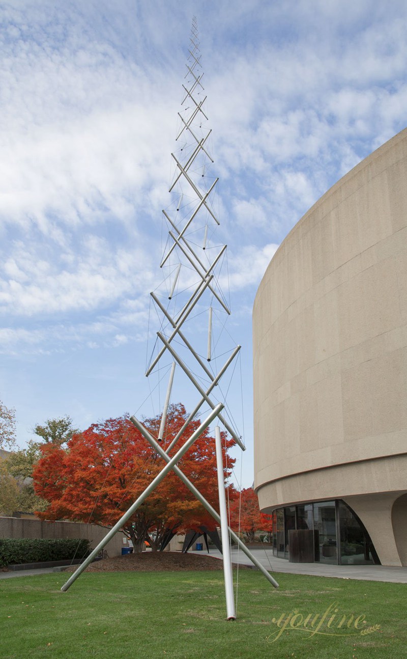 Large Public Metal Needle Tower Sculpture for Outdoor - Garden Metal Sculpture - 6