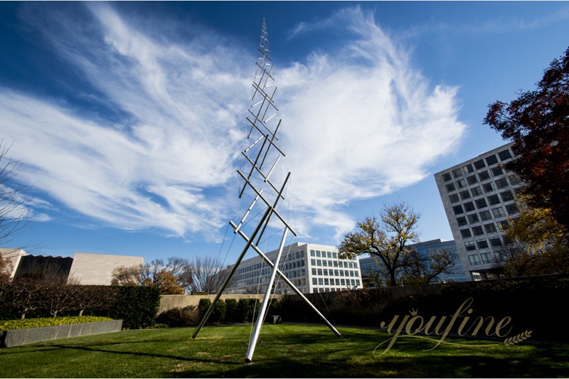 Large Public Metal Needle Tower Sculpture for Outdoor - Garden Metal Sculpture - 1