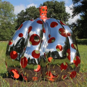 Modern Metal Large Outdoor Pumpkin Statue for Sale