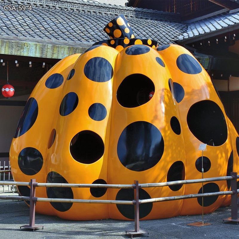 Modern Metal Large Outdoor Pumpkin Statue for Sale