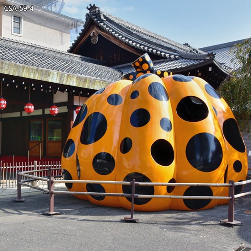 Modern Metal Large Outdoor Pumpkin Statue for Sale