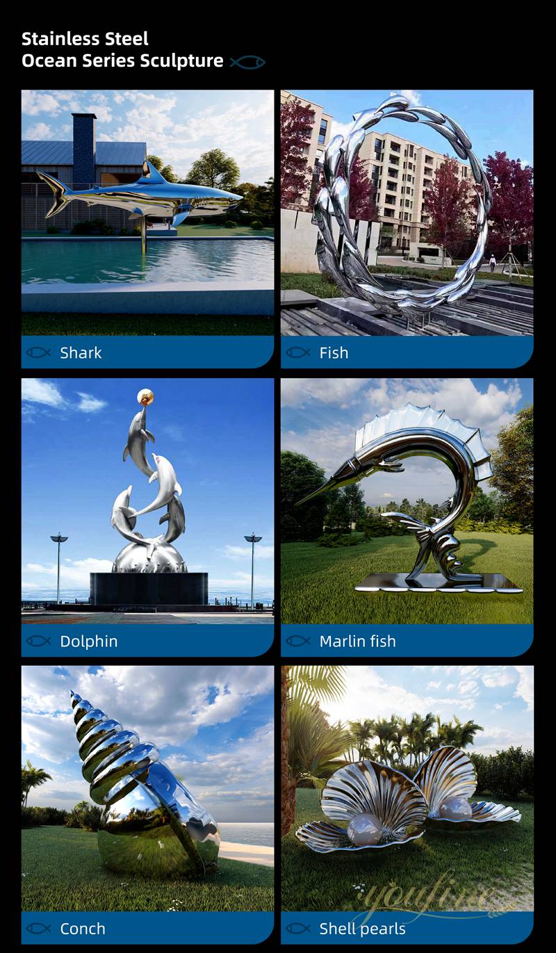 Stunning Metal Dolphin Sculpture Bring the Ocean to Your Place CSS-984 - Garden Metal Sculpture - 15