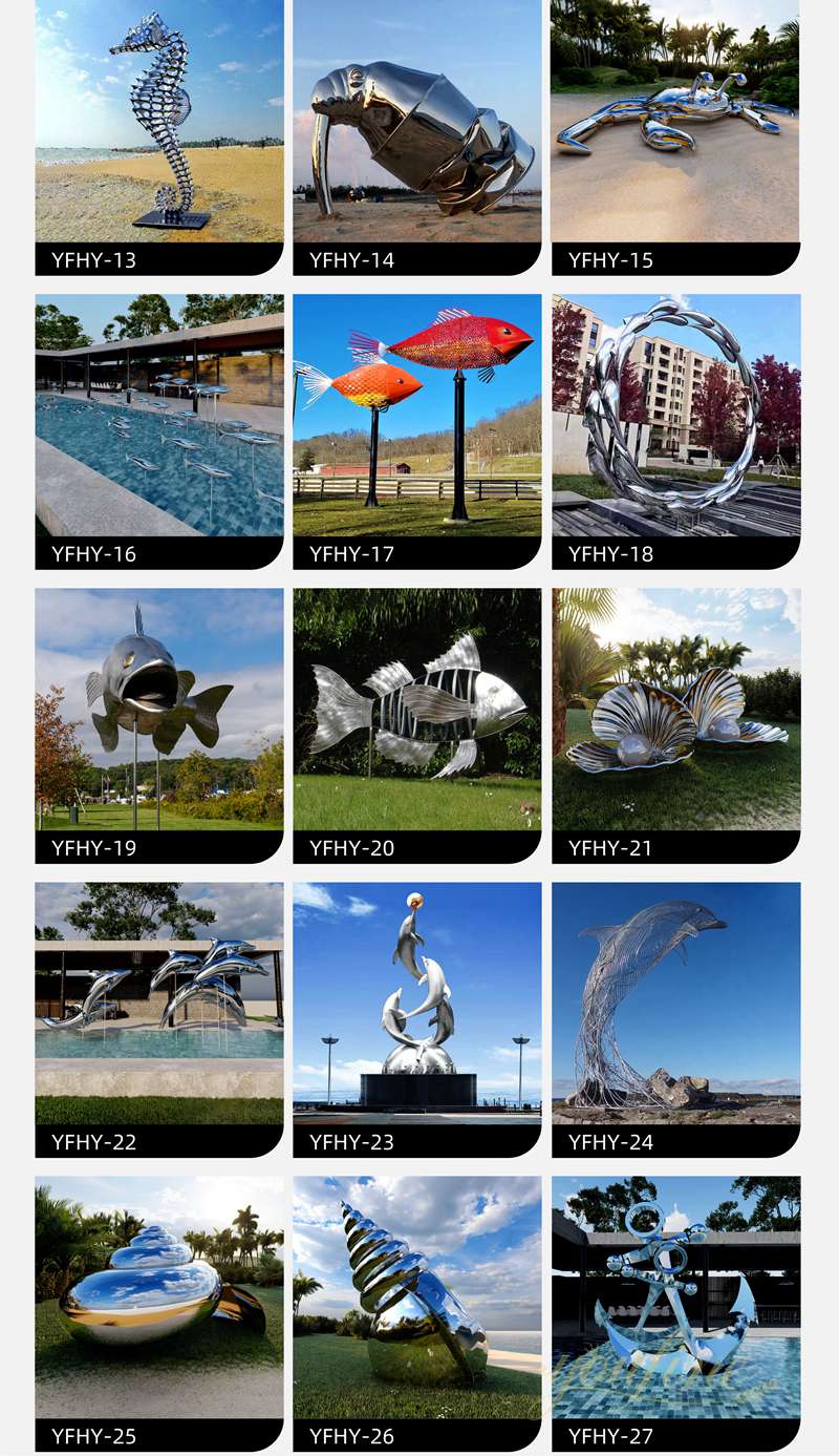 Stunning Metal Dolphin Sculpture Bring the Ocean to Your Place CSS-984 - Garden Metal Sculpture - 13