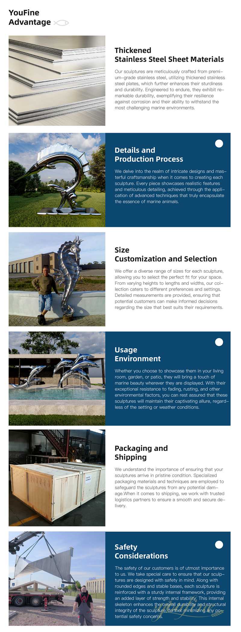 Large Abstract Animal Blue Whale Sculpture Waterside Decor - Landscape Sculpture - 5