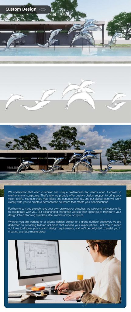 Spectacular Stainless Steel Fish Sculpture- YouFine Sculpture