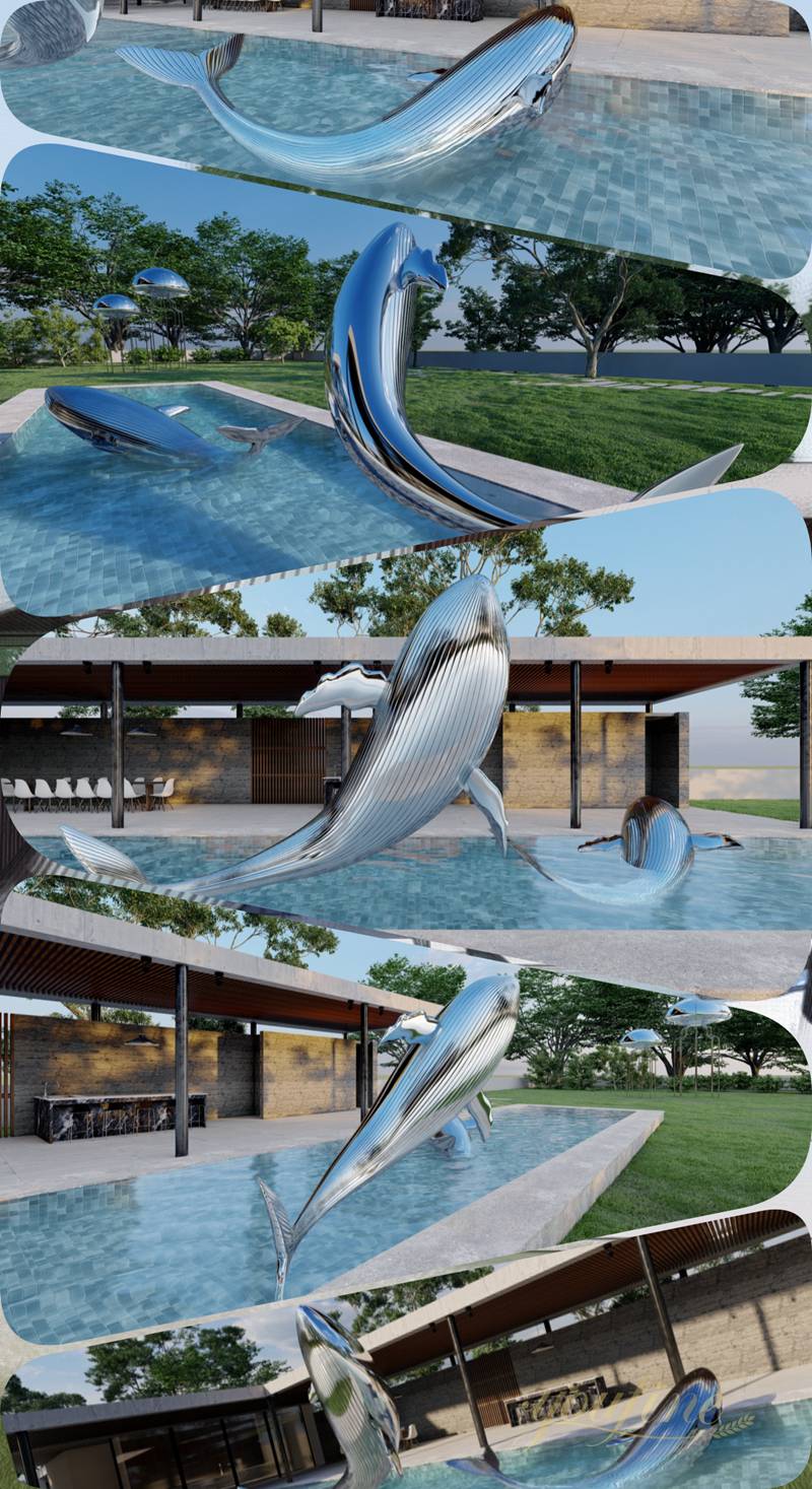 Stainless Steel Marine Animal Sculpture Design