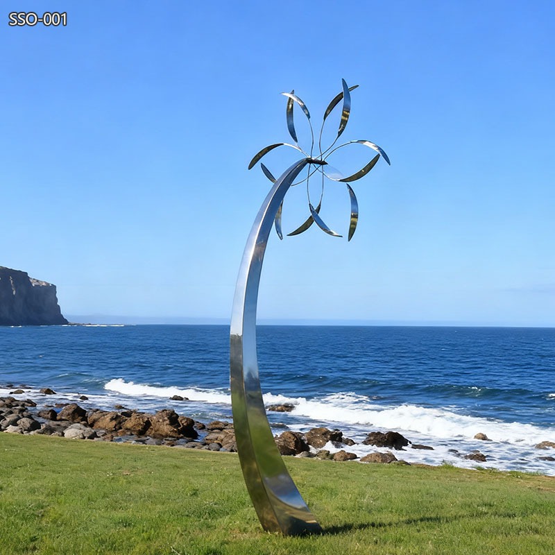 modern Stainless Steel Windmill Art Sculpture