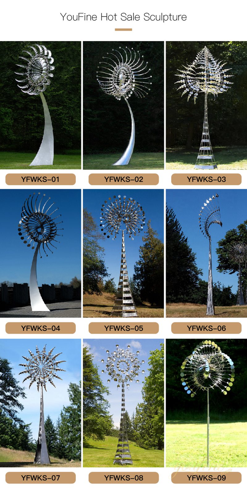 stainless steel kinetic sculpture