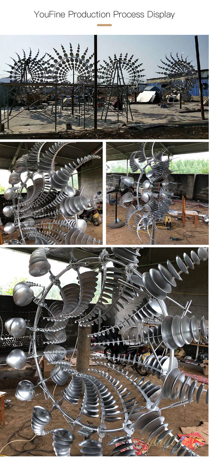 stainless steel kinetic sculpture