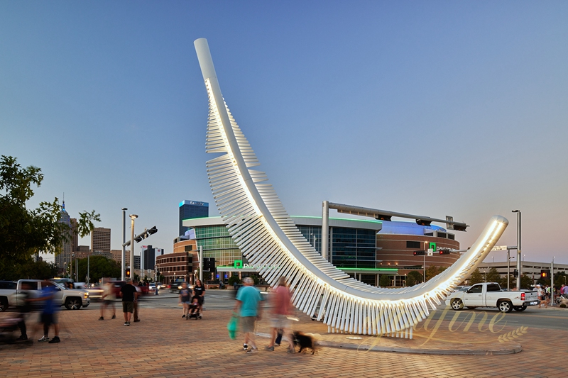 Huge Outdoor Metal Feather Art Sculpture for Plaza SSA-009