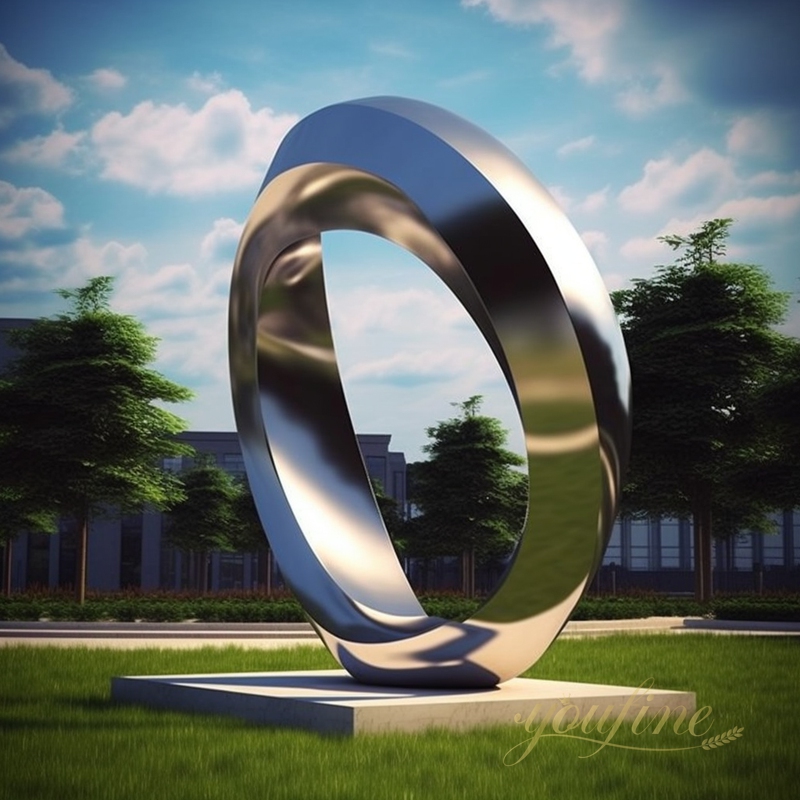 Stainless Steel Sculptures in Dubai: The Perfect Match for a Modern City - Showcase - 5 Plaza Stainless Steel Sculpture Ring Public Art