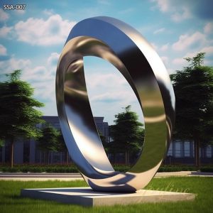 Plaza Stainless Steel Sculpture Ring Public Art