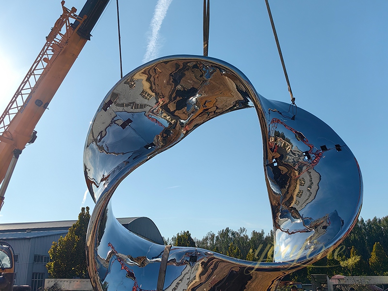 Large Public Roundabout Sculpture Fishing for Gravity & Waves of Viticulture - Garden Metal Sculpture - 9