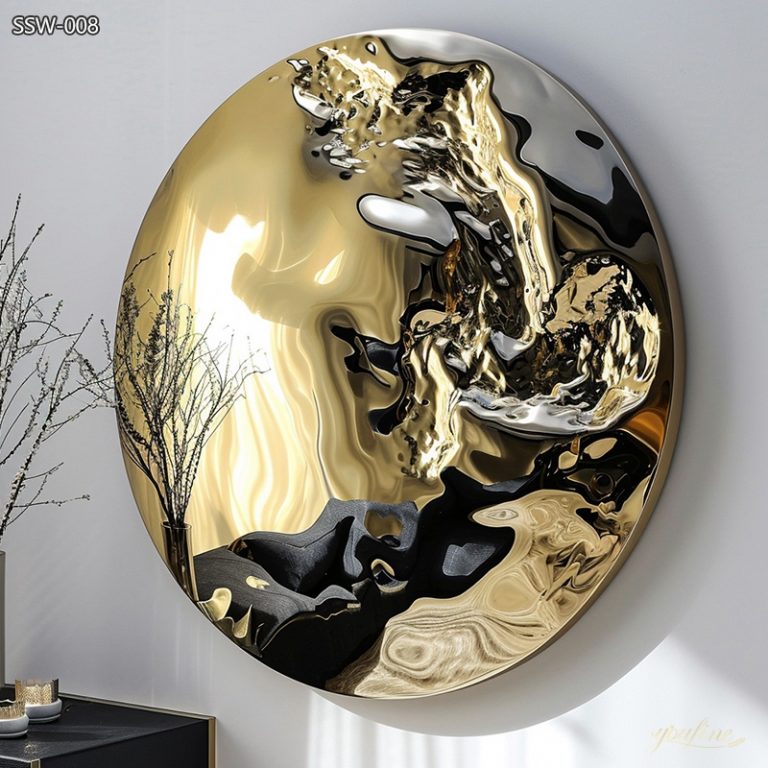 Modern Angel Statue Stainless Steel Wall Decor - YouFine Sculpture