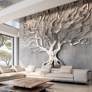 Large Metal Tree of Life Sculpture for Wall