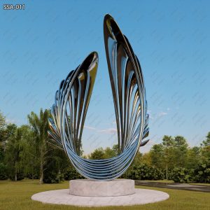 Large Seashell Design Modern Abstract Sculpture for Park