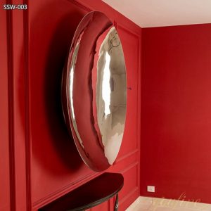 Mirror Disc Wall Stainless Steel Sculpture Supplier SSW-003