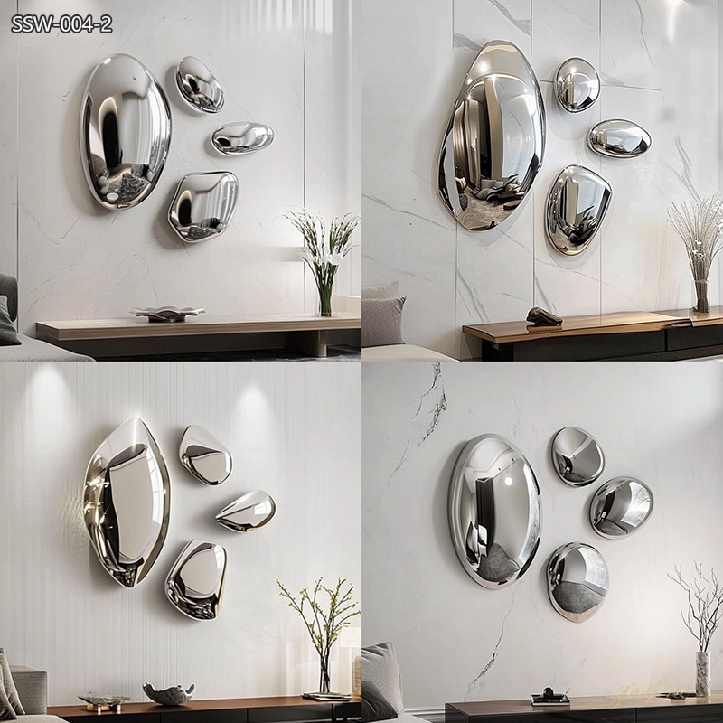 Mirrored Metal Wall Sculpture Art Decor Supplier - Metal Wall Mounted Sculpture - 3
