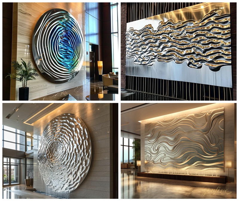 youfine stainless steel wall sculpture