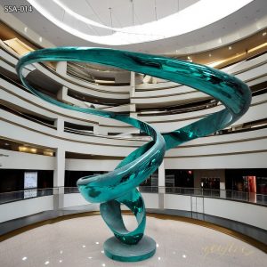 Large Abstract Metal Sculpture for Hotel Lobby