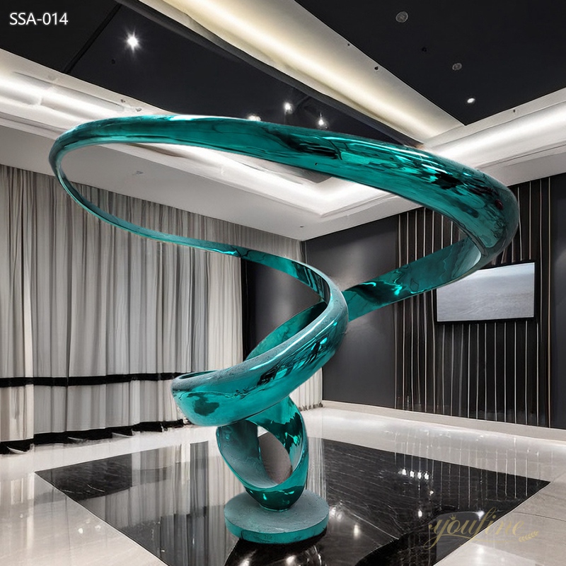 Large Abstract Metal Sculpture for Hotel Lobby