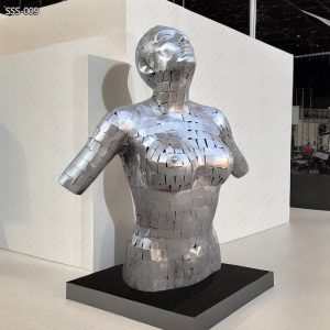 Stainless Steel Hollow Half Torso Statue with High Quality