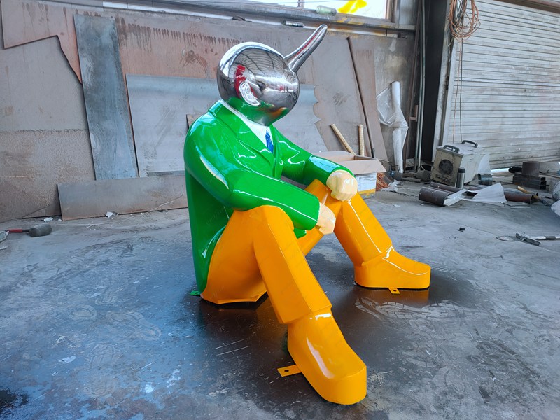 Stainless Steel Modern Pinocchio Sculpture Customization - Stainless Steel Figure Statue - 5