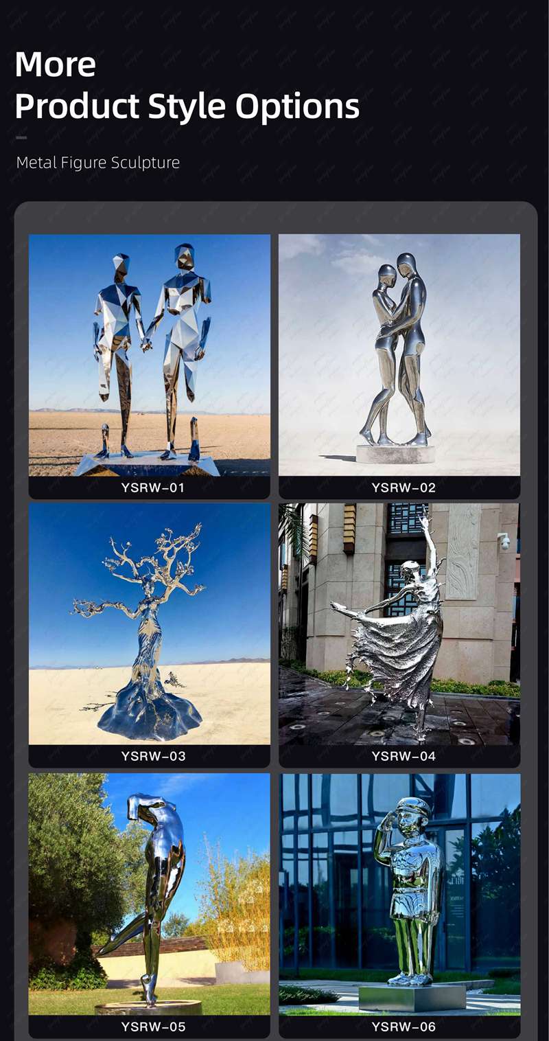 youfine stainless steel figure sculpture