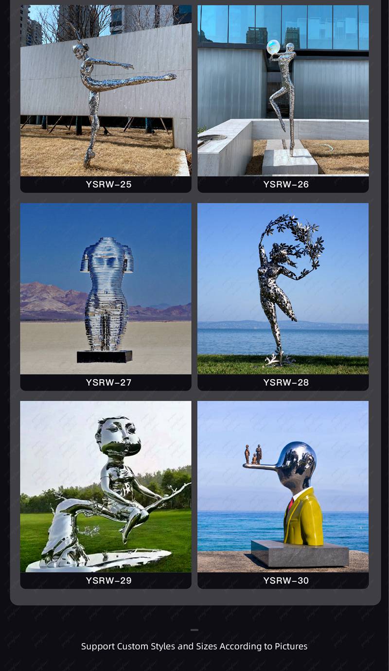 Stainless Steel Modern Pinocchio Sculpture Customization - Stainless Steel Figure Statue - 7