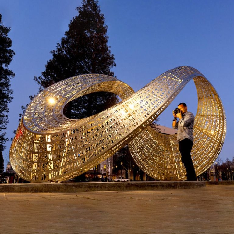 Large Modern Metal Public Art Installation Sculpture - YouFine Sculpture